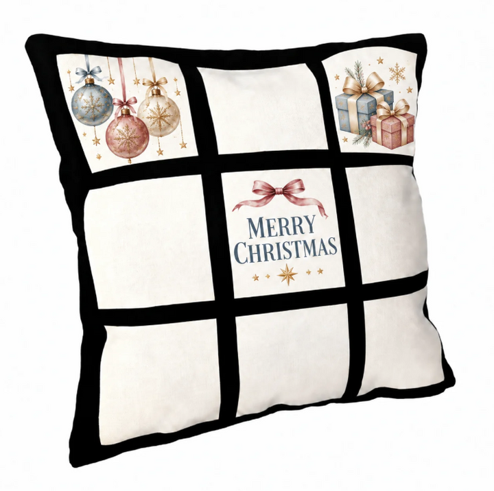 Black 9 Panel Cushion Covers
