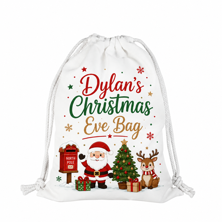 Sublimation Small White Santa Sack