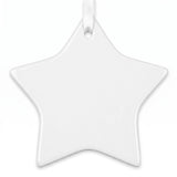 Ceramic Star Shaped Christmas Tree Decoration