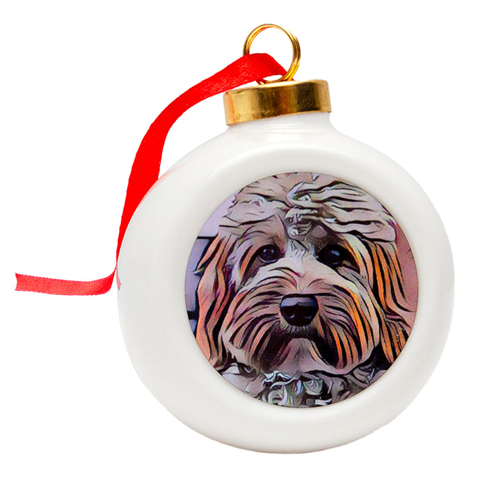 White Christmas Bauble