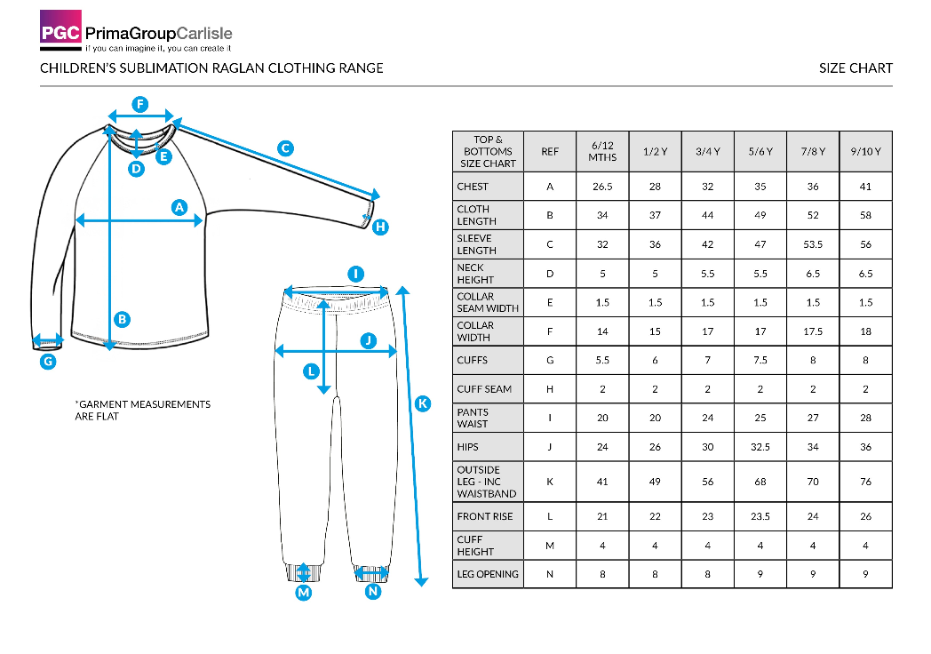 White Children's Sublimation Pyjamas