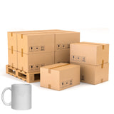 Full Pallet of 11oz Superglaze White Sublimation Mugs (unboxed)
