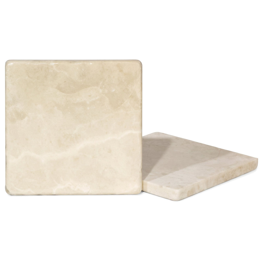 MATT Botticino marble coasters, blank