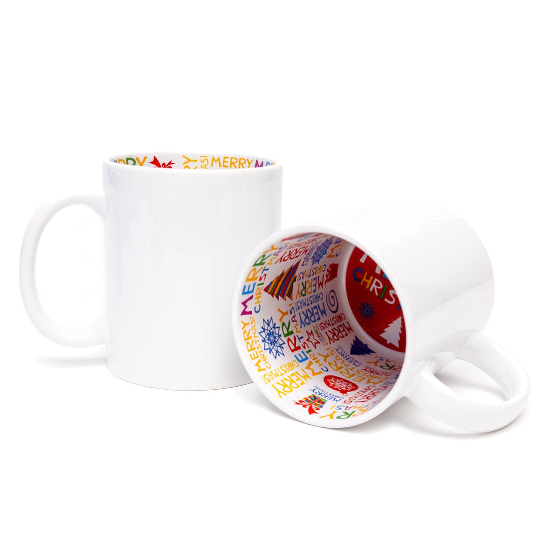 'Merry Christmas' sublimation mug, blank, ceramic