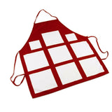 Red Sublimation Apron with Panels