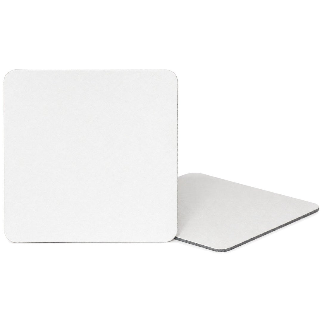 Square glossy cardboard coasters (pack of 10), blank