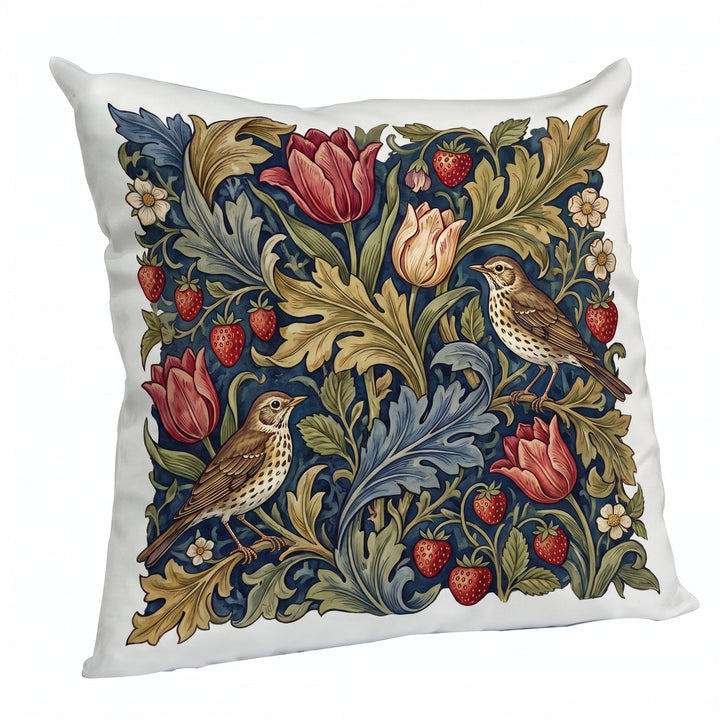 Sublimation cushion covers printed with song thrushes