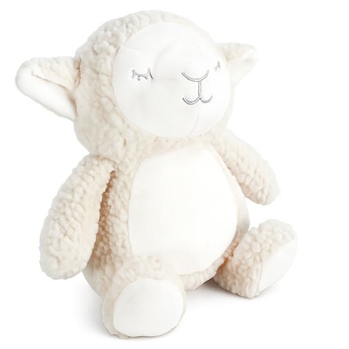 Sublimation lamb plush toy, blank, polyester