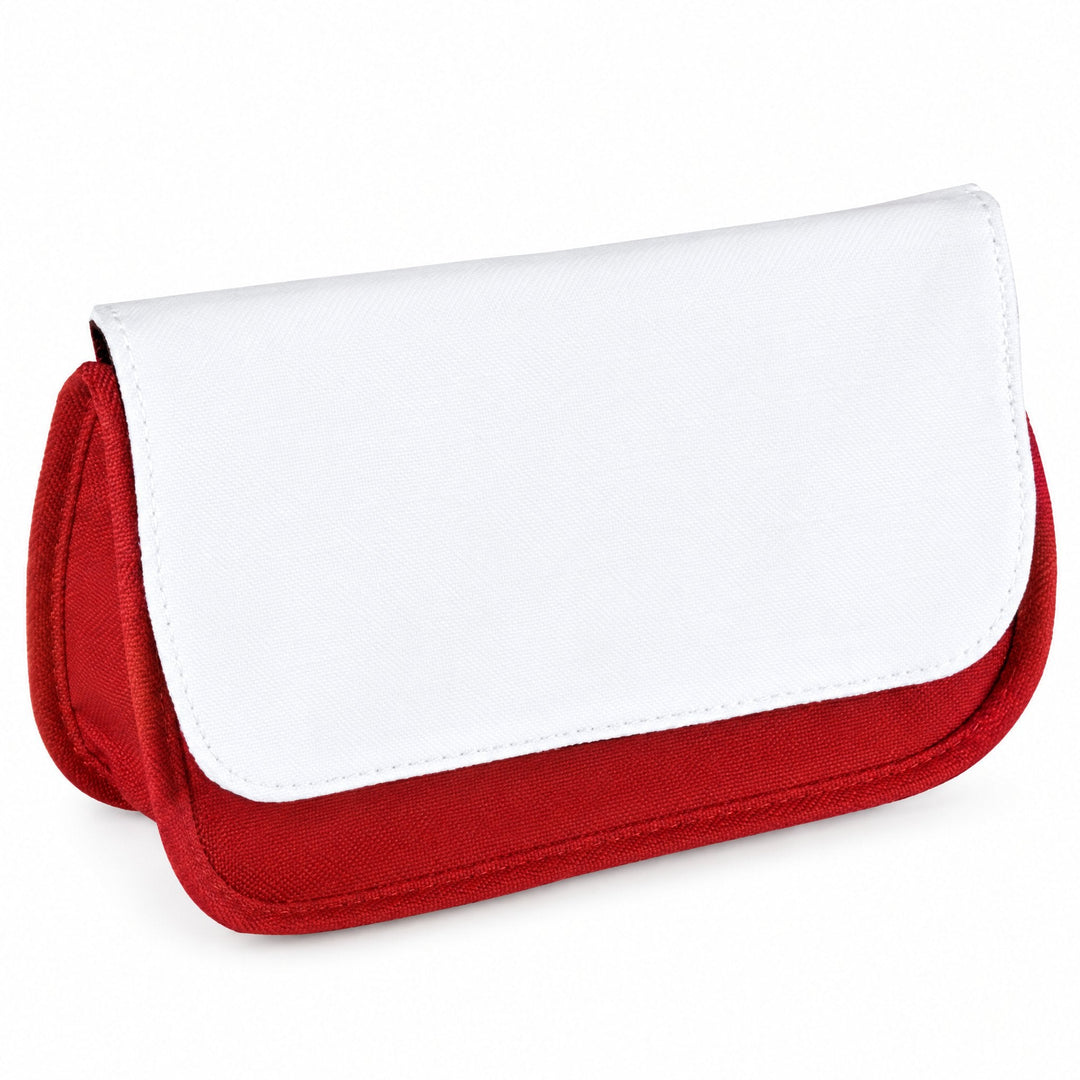 Sublimation pencil case / make up bag red, blank, polyester