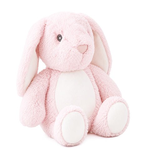 Sublimation pink rabbit plush toy, blank, polyester