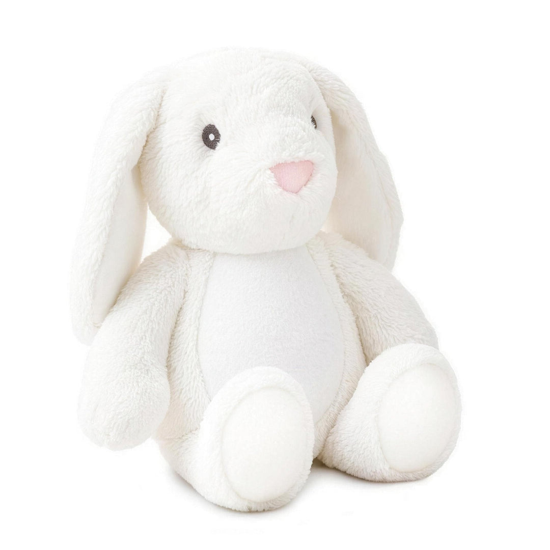 Sublimation white rabbit plush toy, blank, polyester
