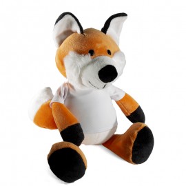 Fox Plush Toy With Sublimation T-Shirt