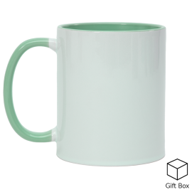 11oz Mint Green Inner & Handle Sublimation Mug x36