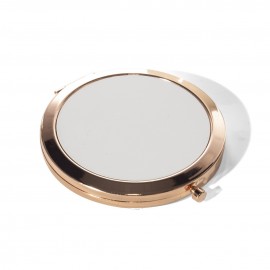 Rose Gold Round Sublimation Compact Mirror 
