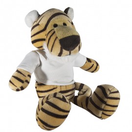 Tiger Plush Toy with Sublimation T-Shirt